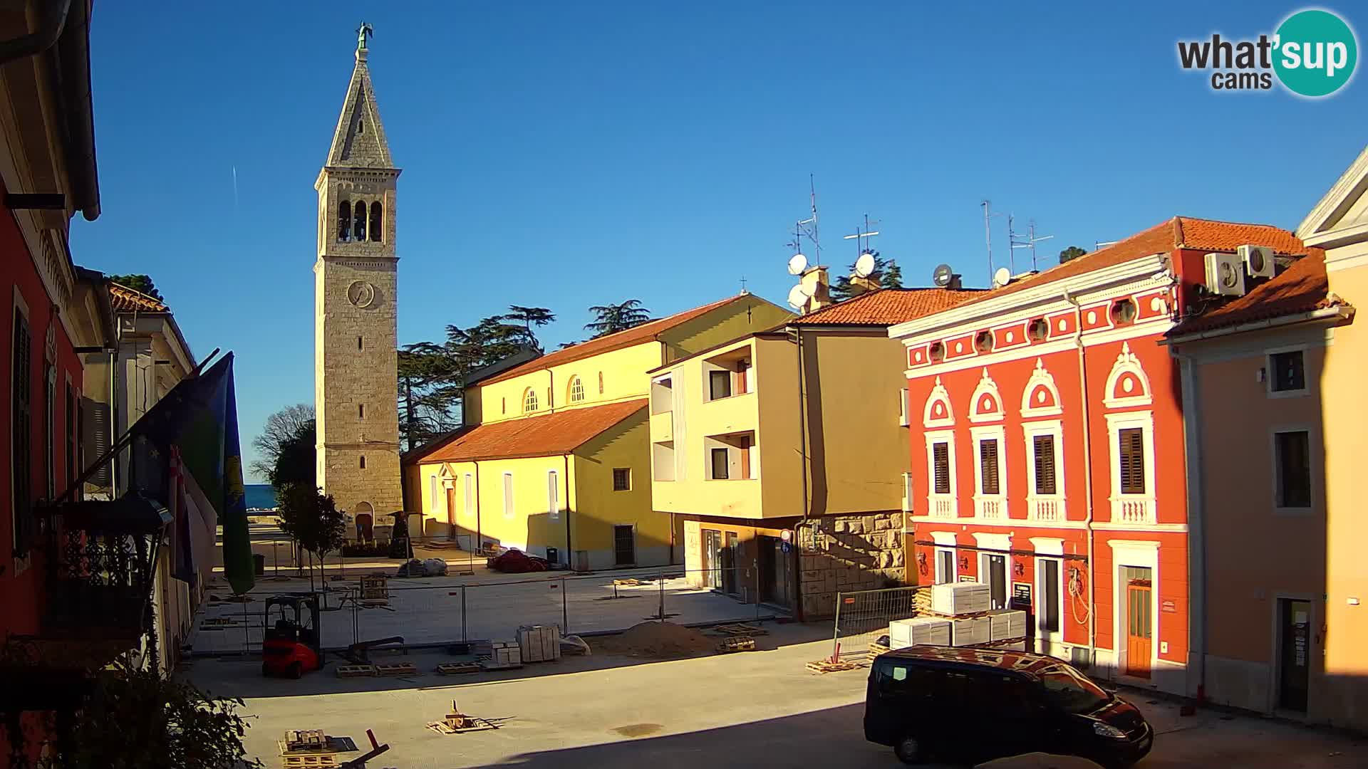 Live webcam Novigrad – Veliki Trg / Piazza Grande – Istria – Croatien