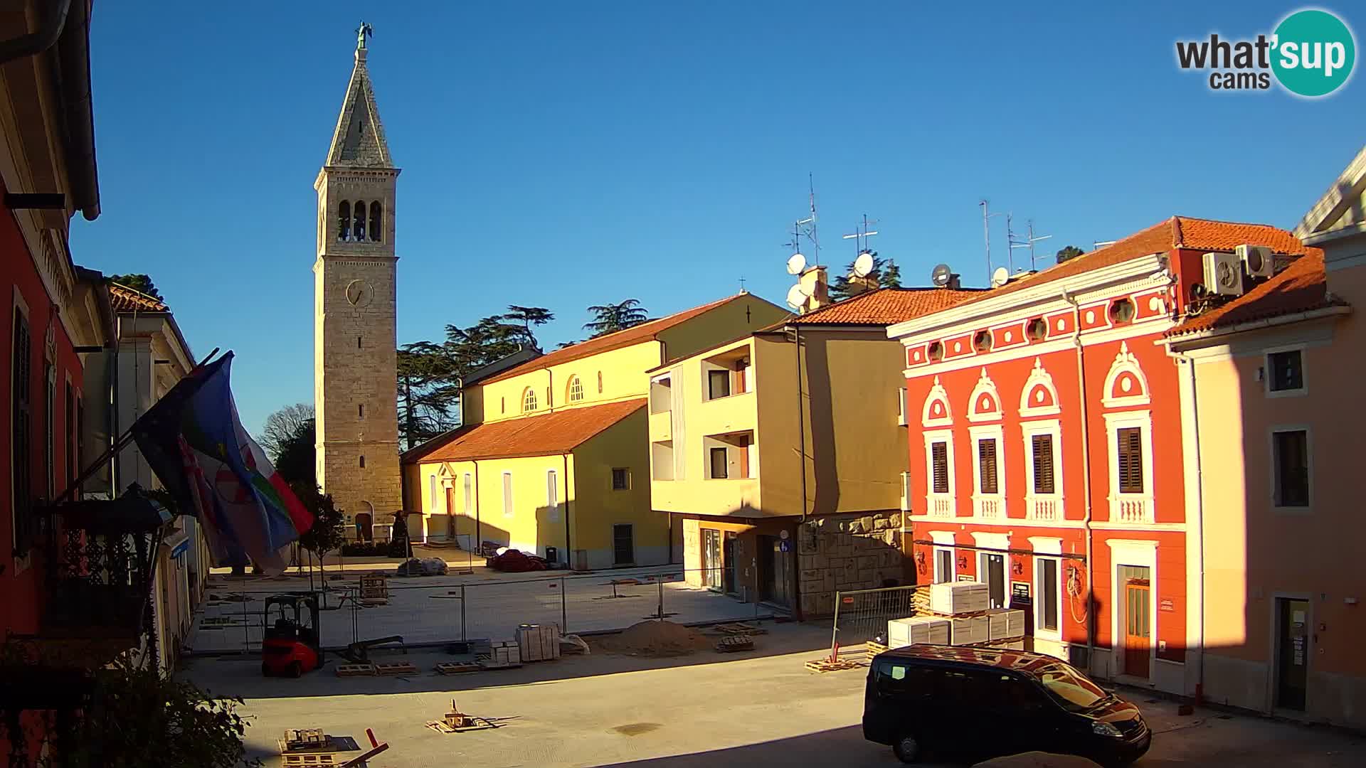 Live webcam Novigrad – Veliki Trg / Piazza Grande – Istria – Croatien