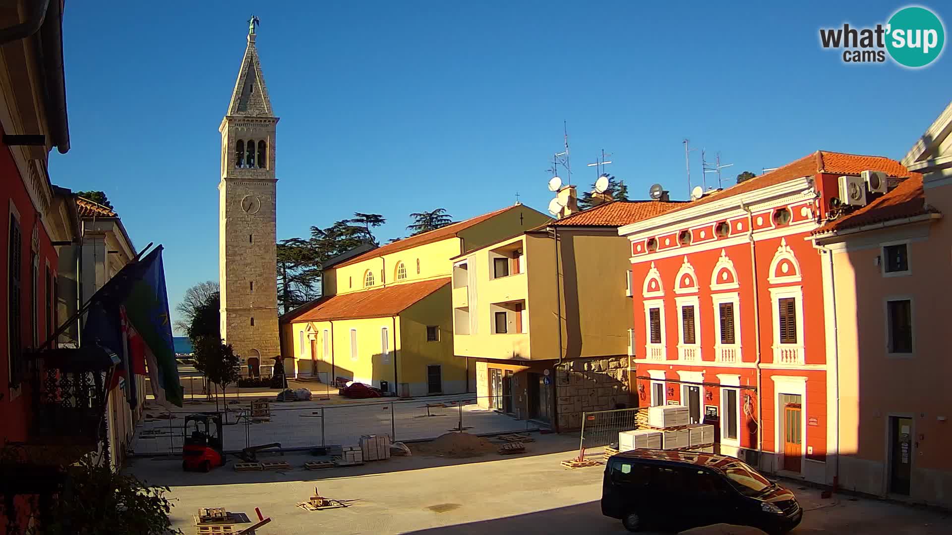 Live webcam Novigrad – Veliki Trg / Piazza Grande – Istria – Croatien