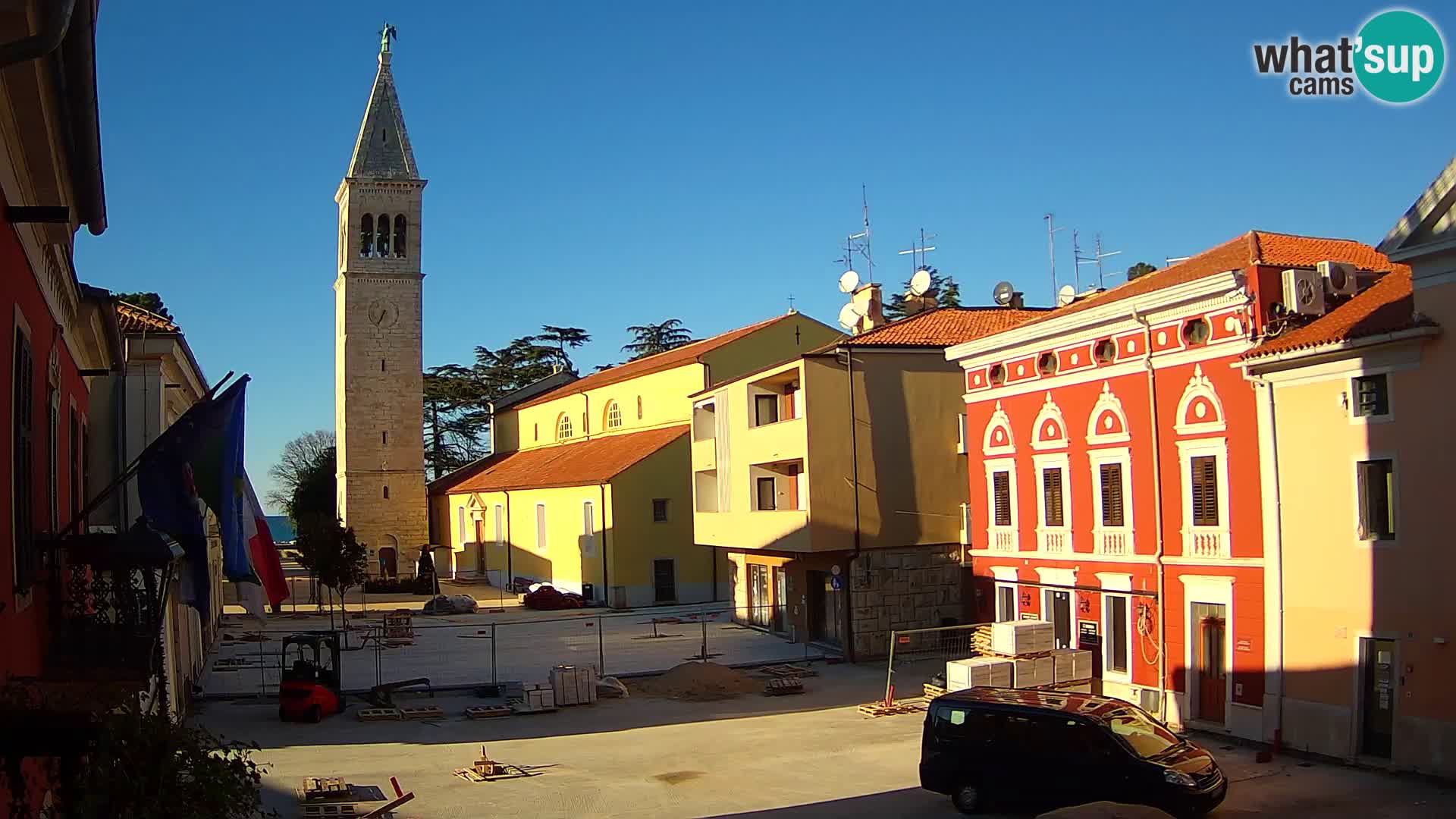 Live webcam Novigrad – Veliki Trg / Piazza Grande – Istria – Croatien