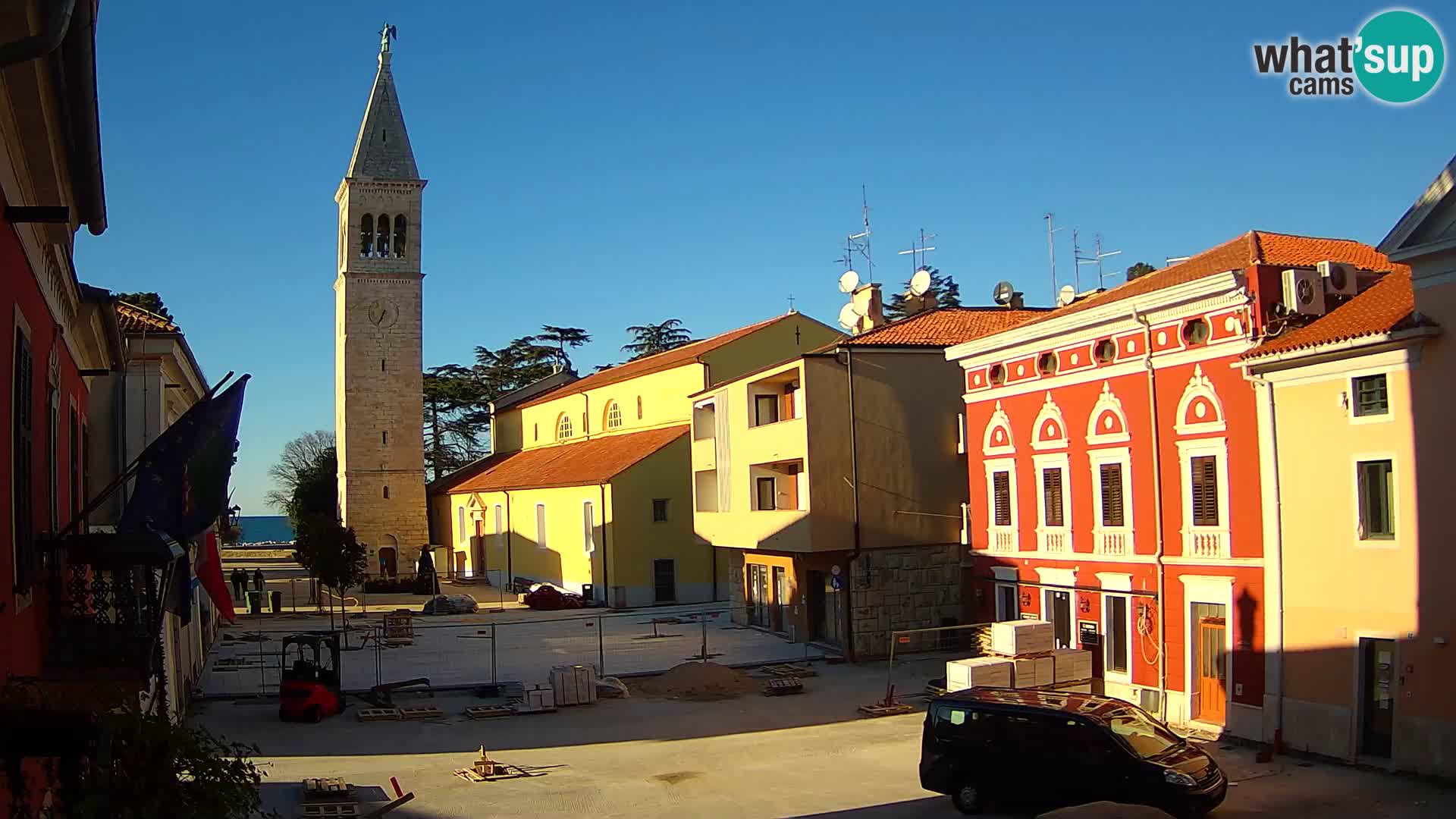 Live webcam Novigrad – Veliki Trg / Piazza Grande – Istria – Croatien