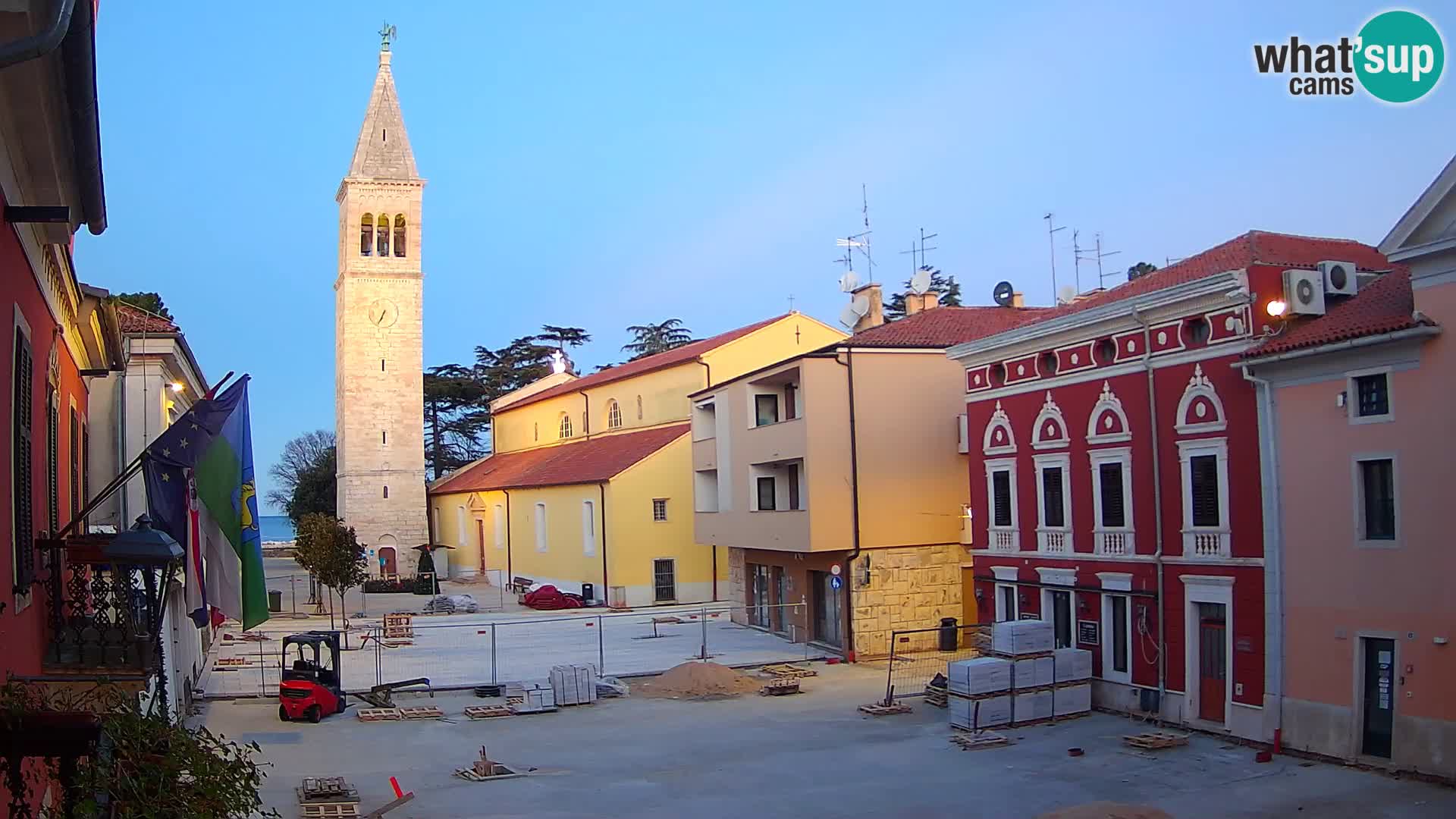 Live webcam Novigrad – Veliki Trg / Piazza Grande – Istria – Croatien