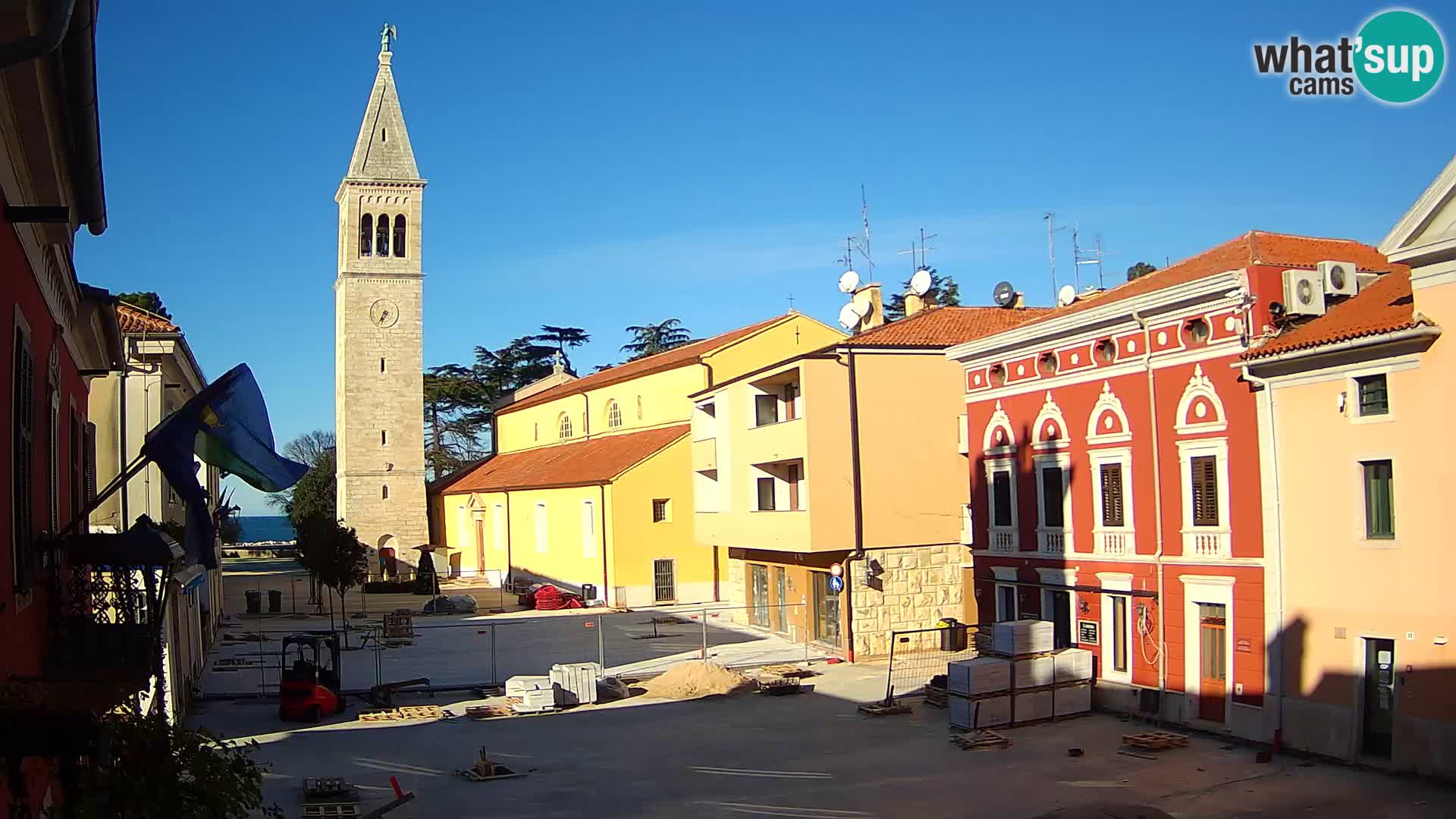 Live webcam Novigrad – Veliki Trg / Piazza Grande – Istria – Croatien