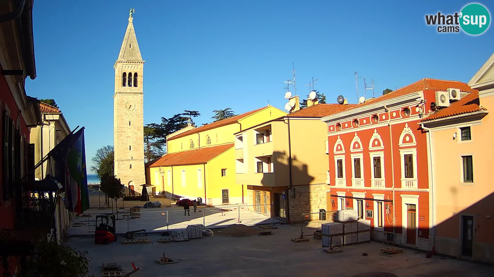 Live webcam Novigrad – Veliki Trg / Piazza Grande – Istria – Croatien