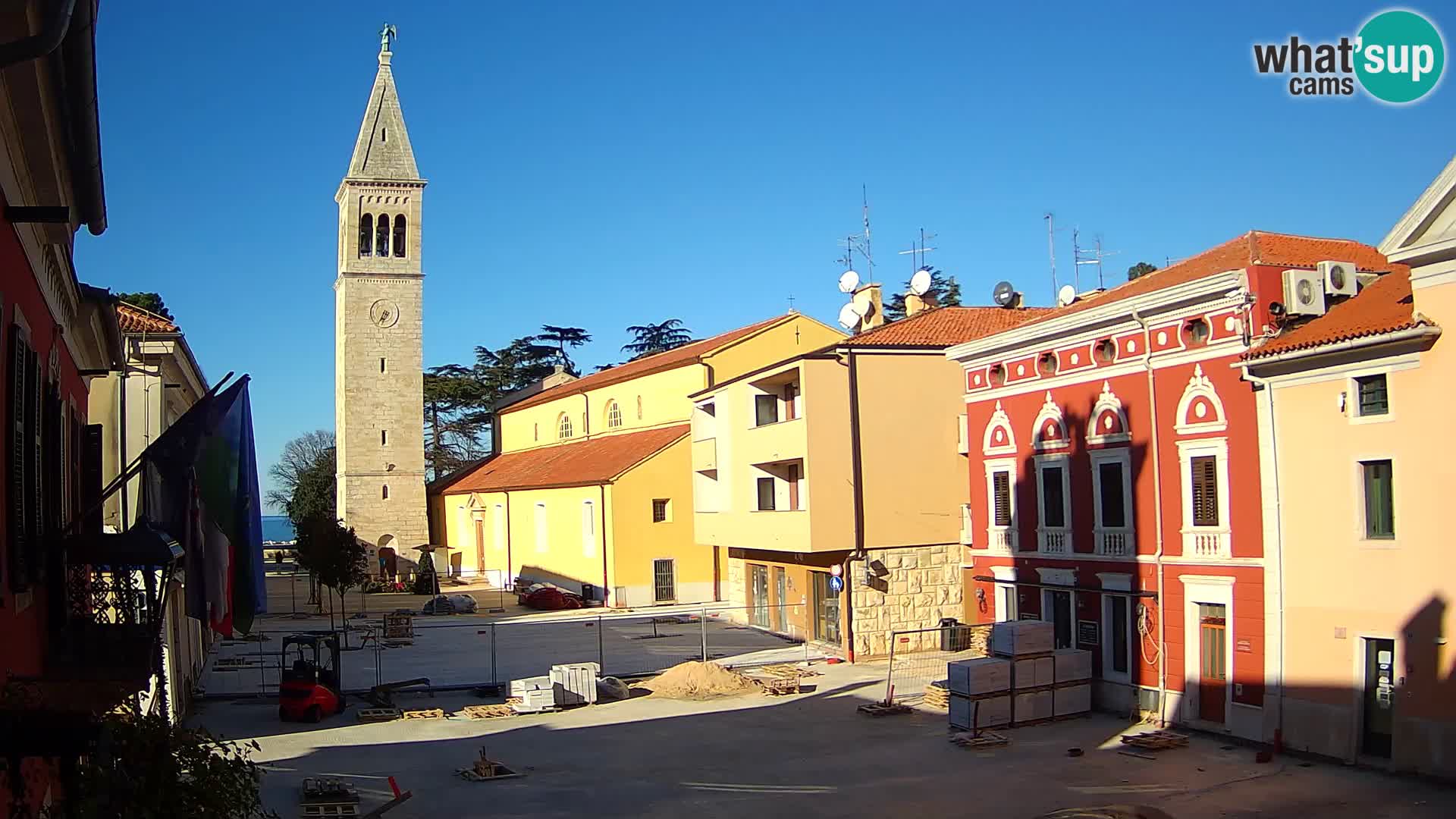 Live webcam Novigrad – Veliki Trg / Piazza Grande – Istria – Croatien