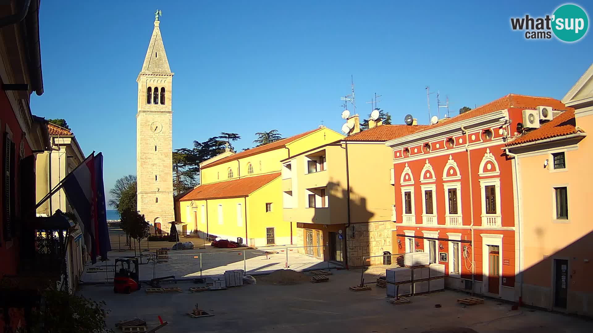 Live webcam Novigrad – Veliki Trg (big square) – Istria – Croatien