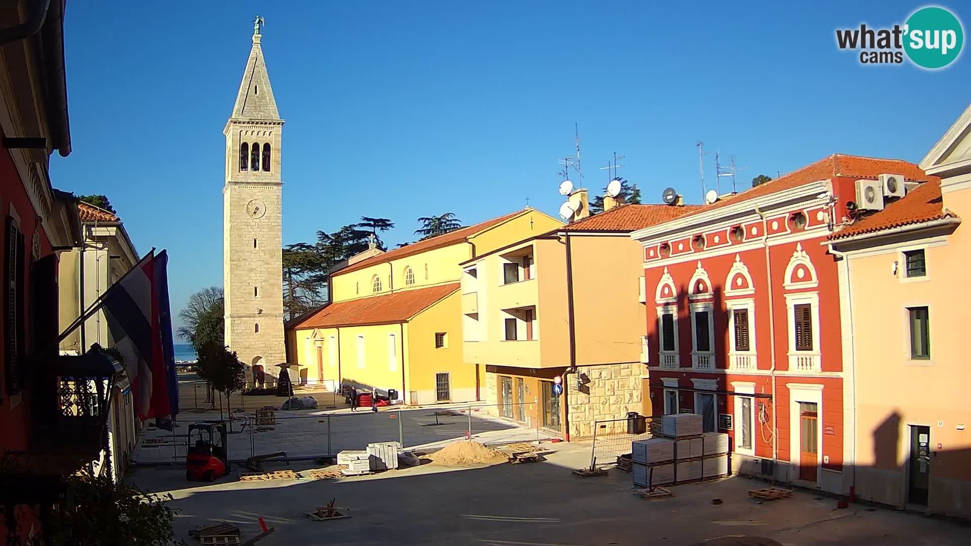 Live webcam Novigrad – Veliki Trg (big square) – Istria – Croatien