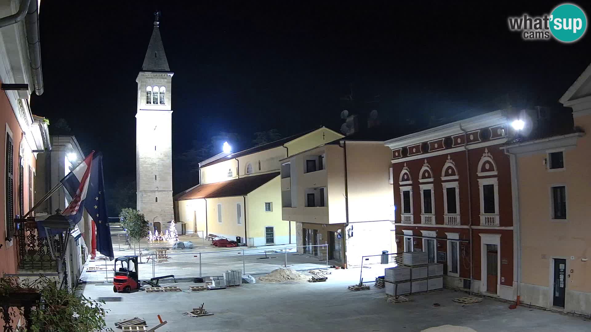 Live webcam Novigrad – Veliki Trg (big square) – Istria – Croatien