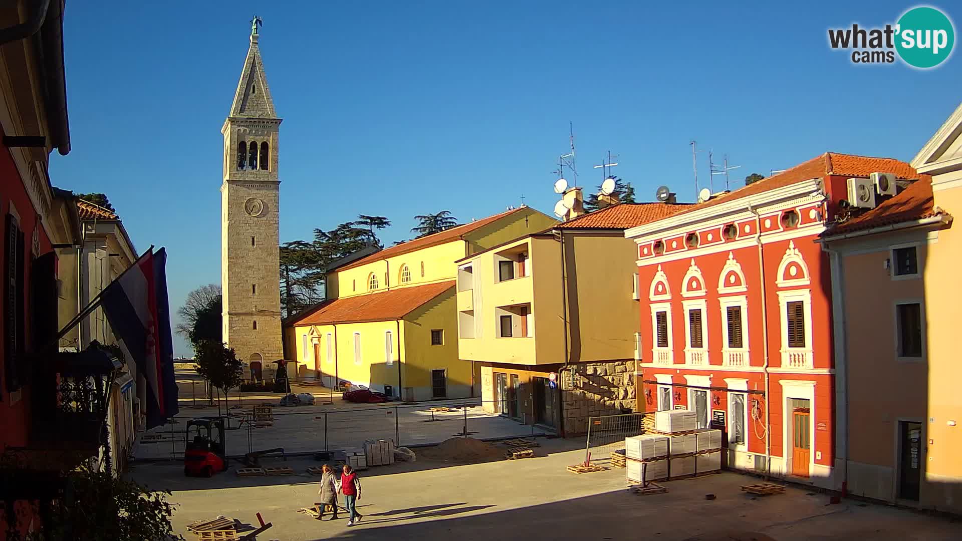 Live webcam Novigrad – Veliki Trg (big square) – Istria – Croatien