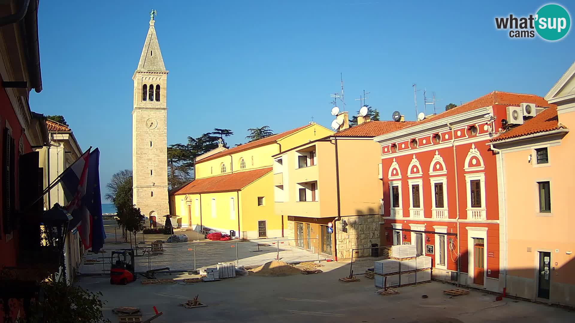 Live webcam Novigrad – Veliki Trg (grande place) – Piazza Grande