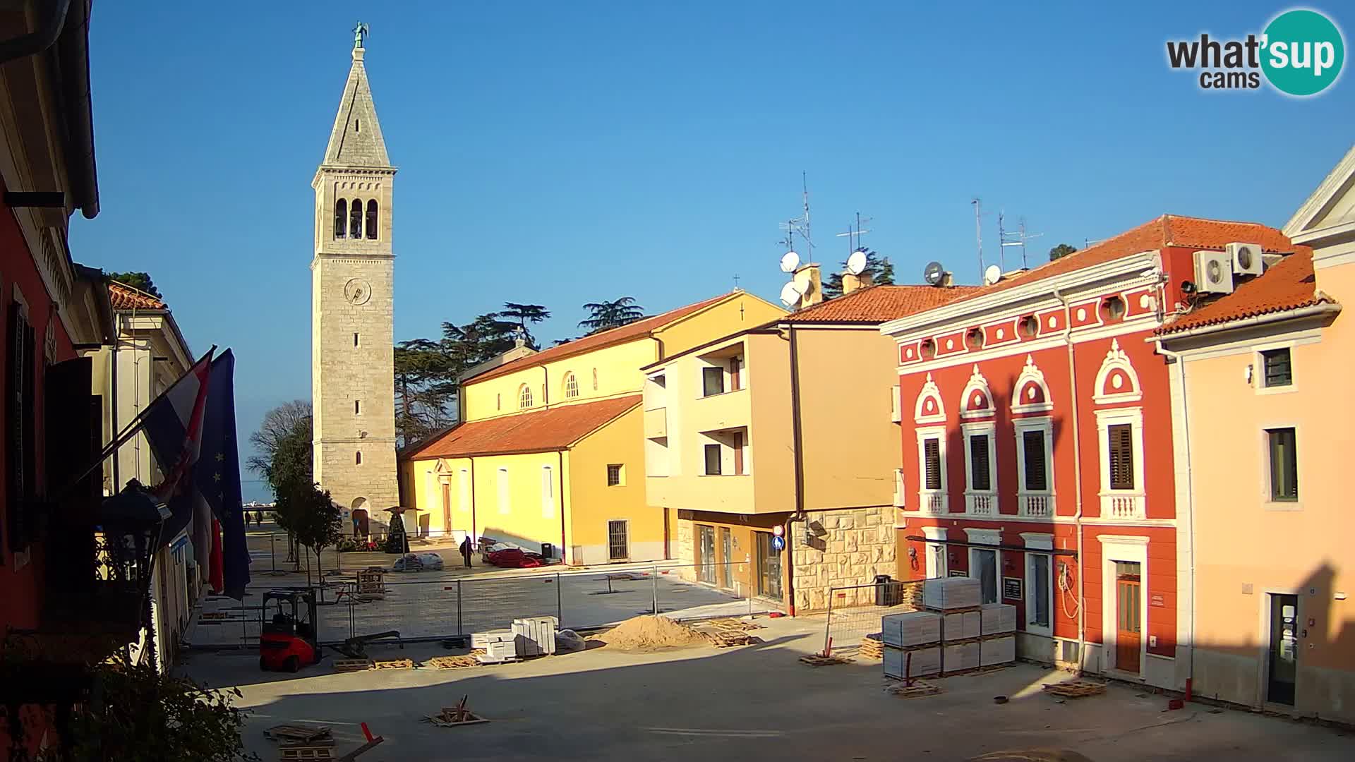 Live webcam Novigrad – Veliki Trg / Piazza Grande – Istria – Croatien