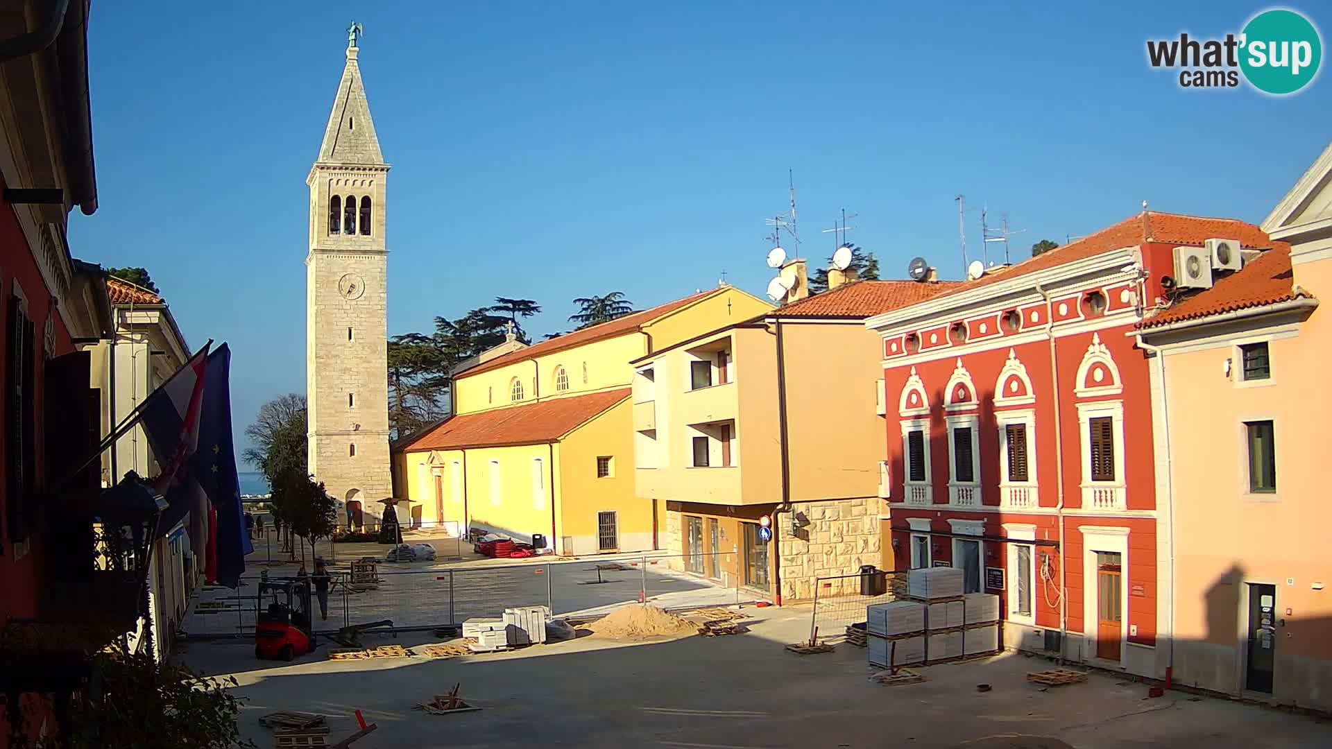 Live webcam Novigrad – Veliki Trg (grande place) – Piazza Grande