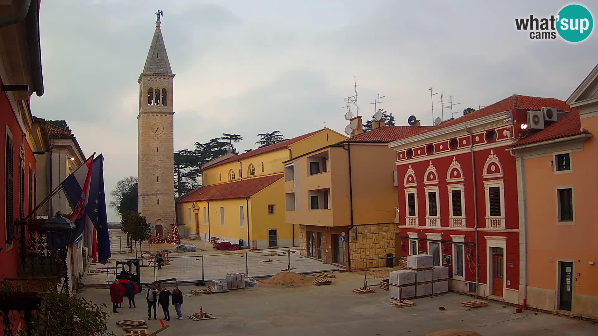 Live webcam Novigrad – Veliki Trg / Piazza Grande – Istria – Croatien