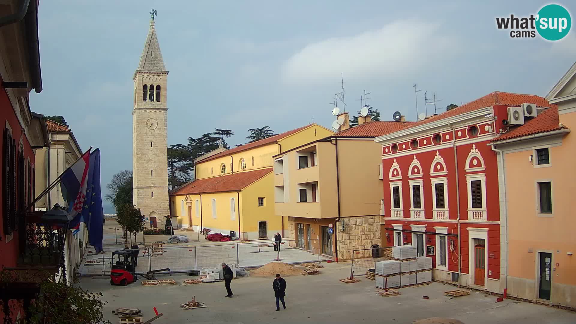 Live webcam Novigrad – Veliki Trg (big square) – Istria – Croatien