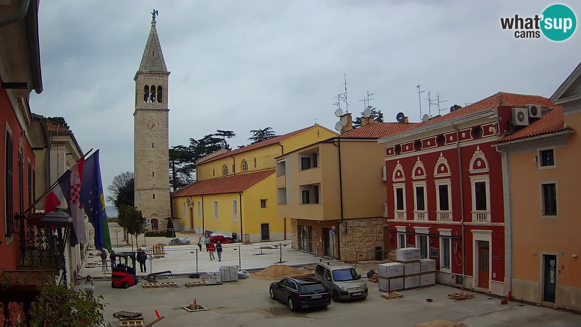 Live webcam Novigrad – Veliki Trg / Piazza Grande – Istria – Croatien