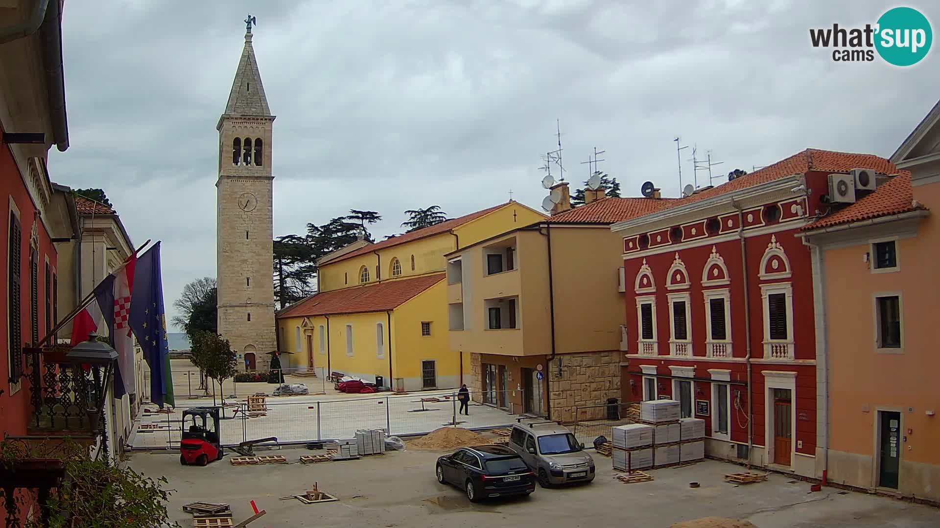 Live webcam Novigrad – Veliki Trg (grande place) – Piazza Grande