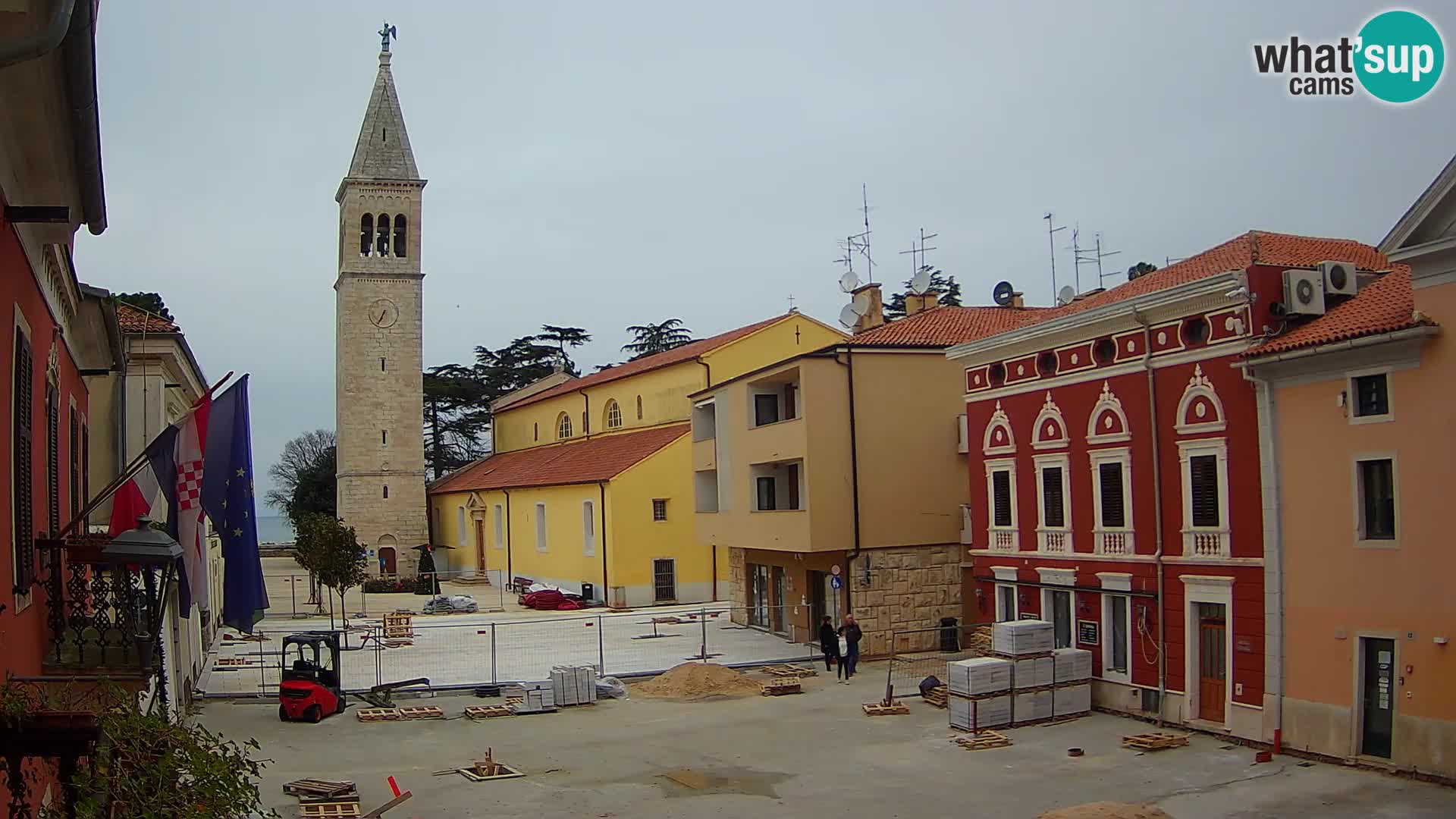 Live webcam Novigrad – Veliki Trg (grande place) – Piazza Grande