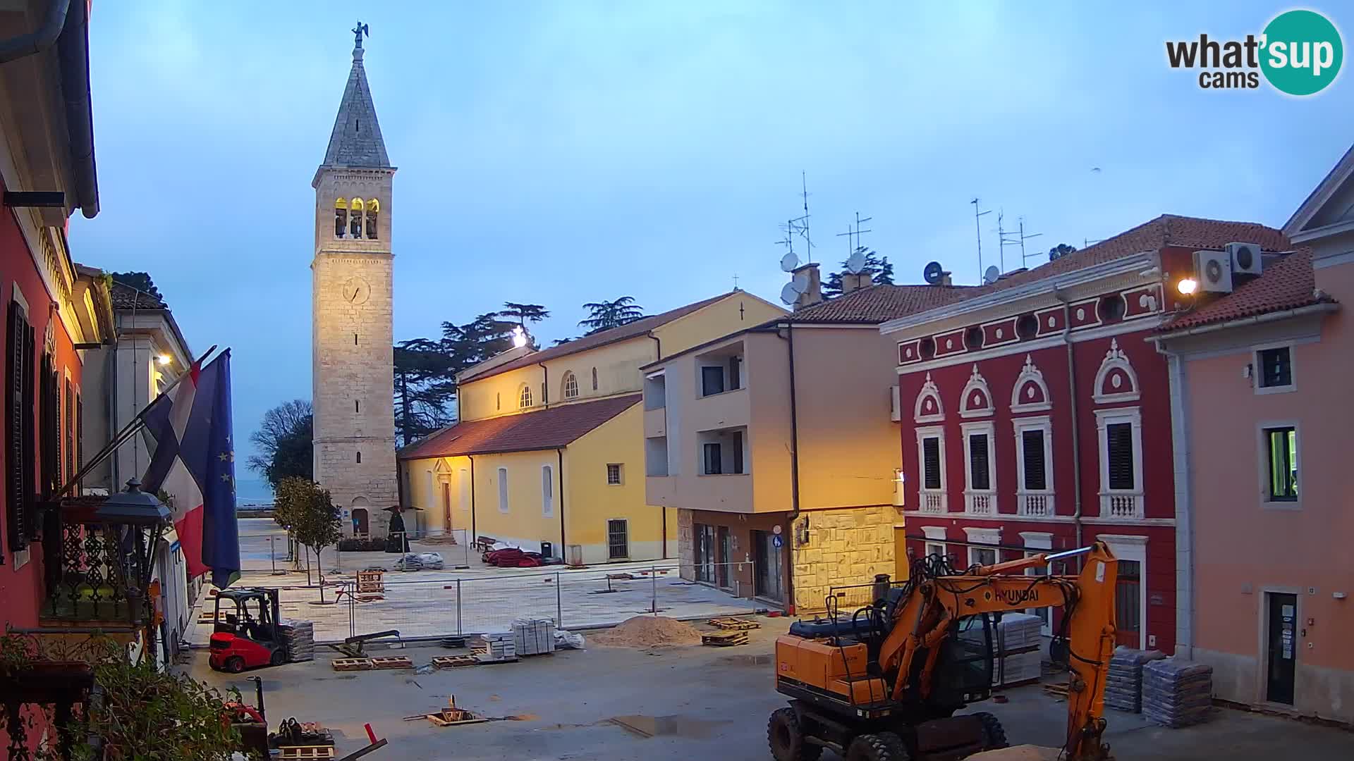 Live webcam Novigrad – Veliki Trg / Piazza Grande – Istria – Croatien