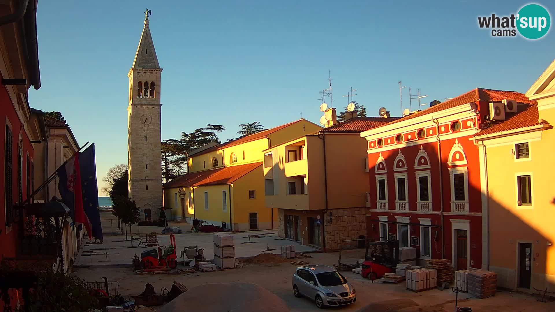 Live webcam Novigrad – Veliki Trg / Piazza Grande – Istria – Croatien