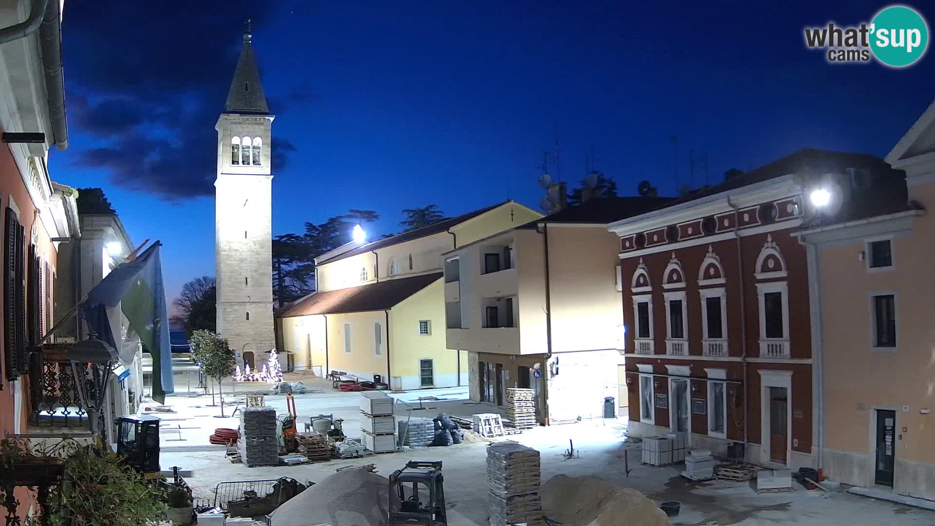 Live webcam Novigrad – Veliki Trg / Piazza Grande – Istria – Croatien