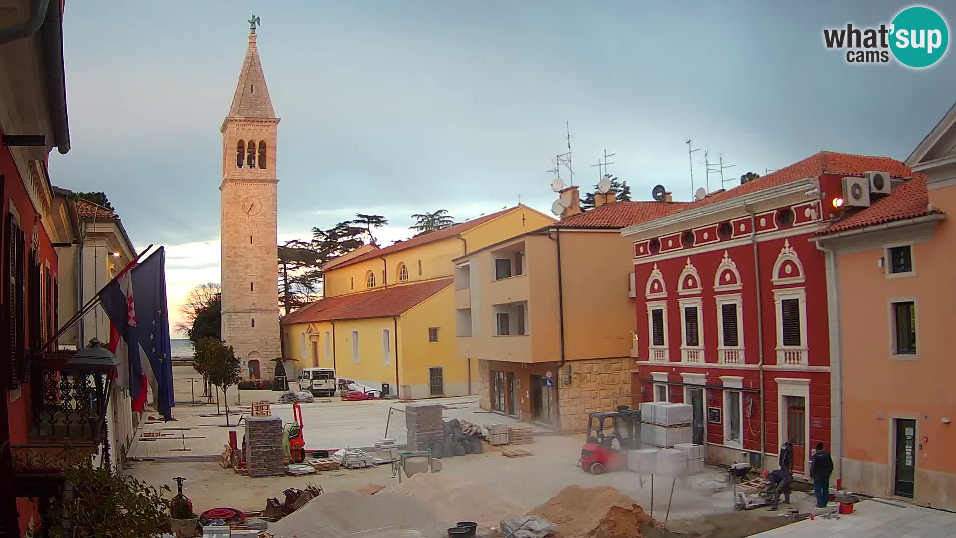 Live webcam Novigrad – Veliki Trg / Piazza Grande – Istria – Croatien