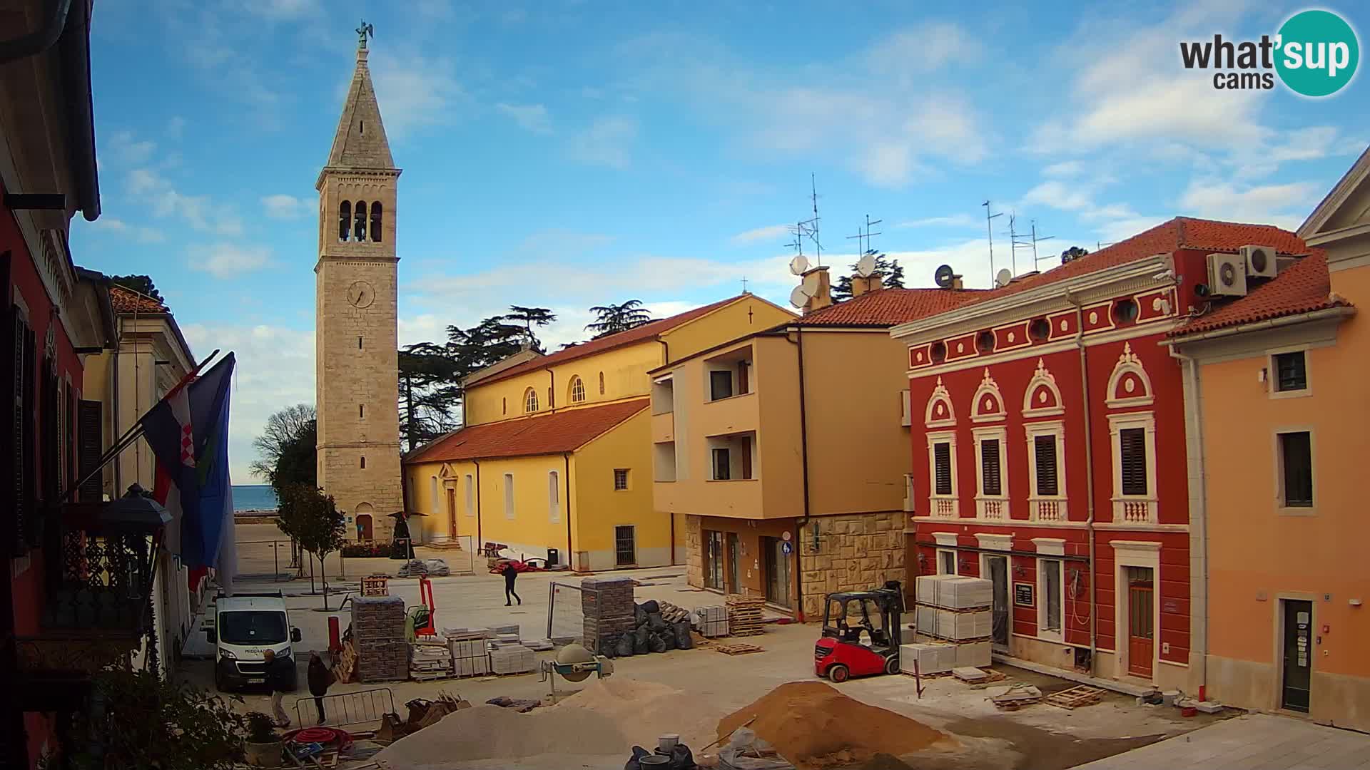 Live webcam Novigrad – Veliki Trg / Piazza Grande – Istria – Croatien