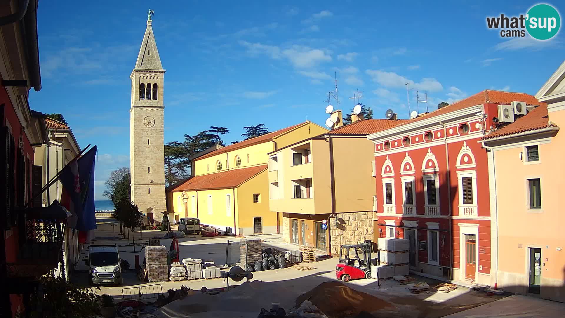 Live webcam Novigrad – Veliki Trg / Piazza Grande – Istria – Croatien