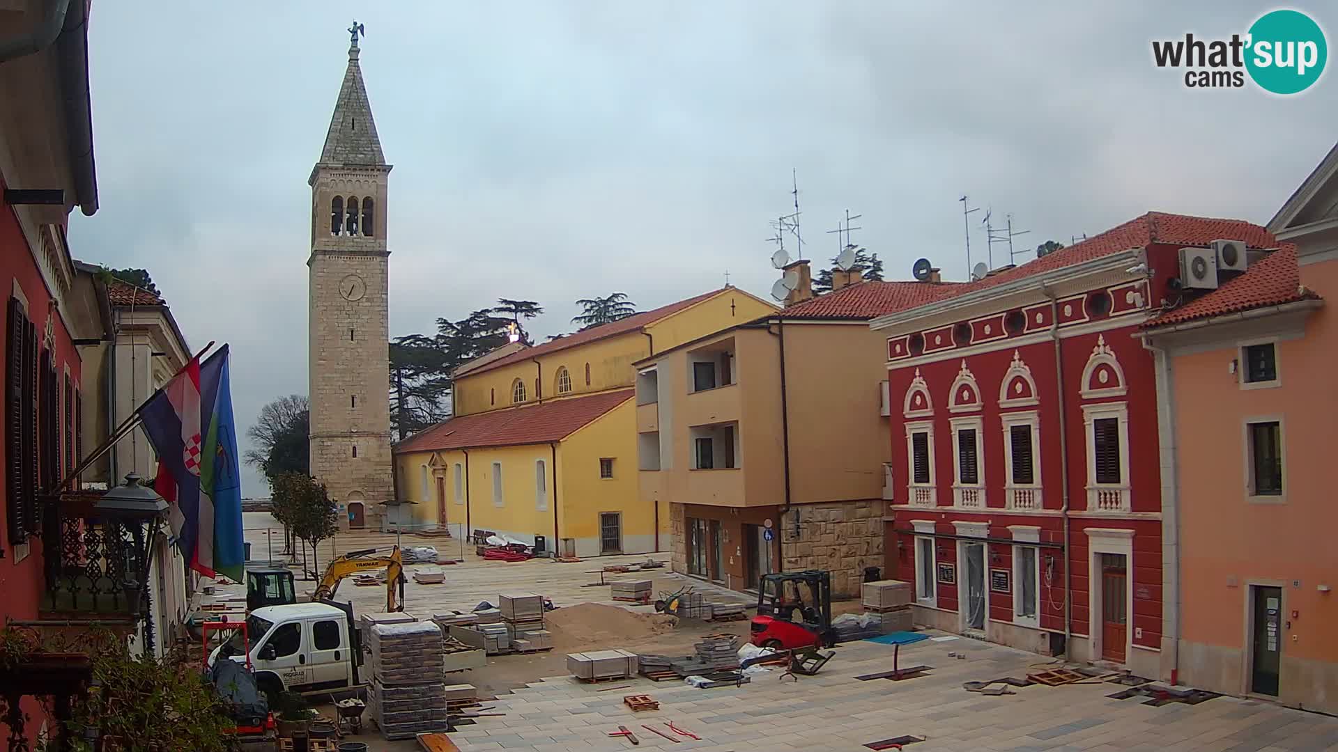 LIVE Webcam Cittanova / Novigrad – Piazza Grande – Istria