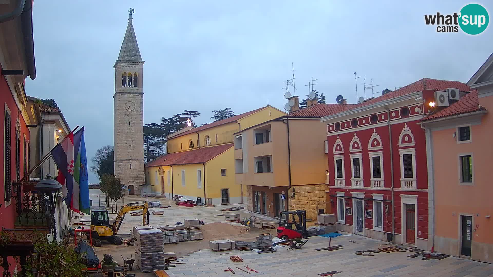 Live webcam Novigrad – Veliki Trg (grande place) – Piazza Grande