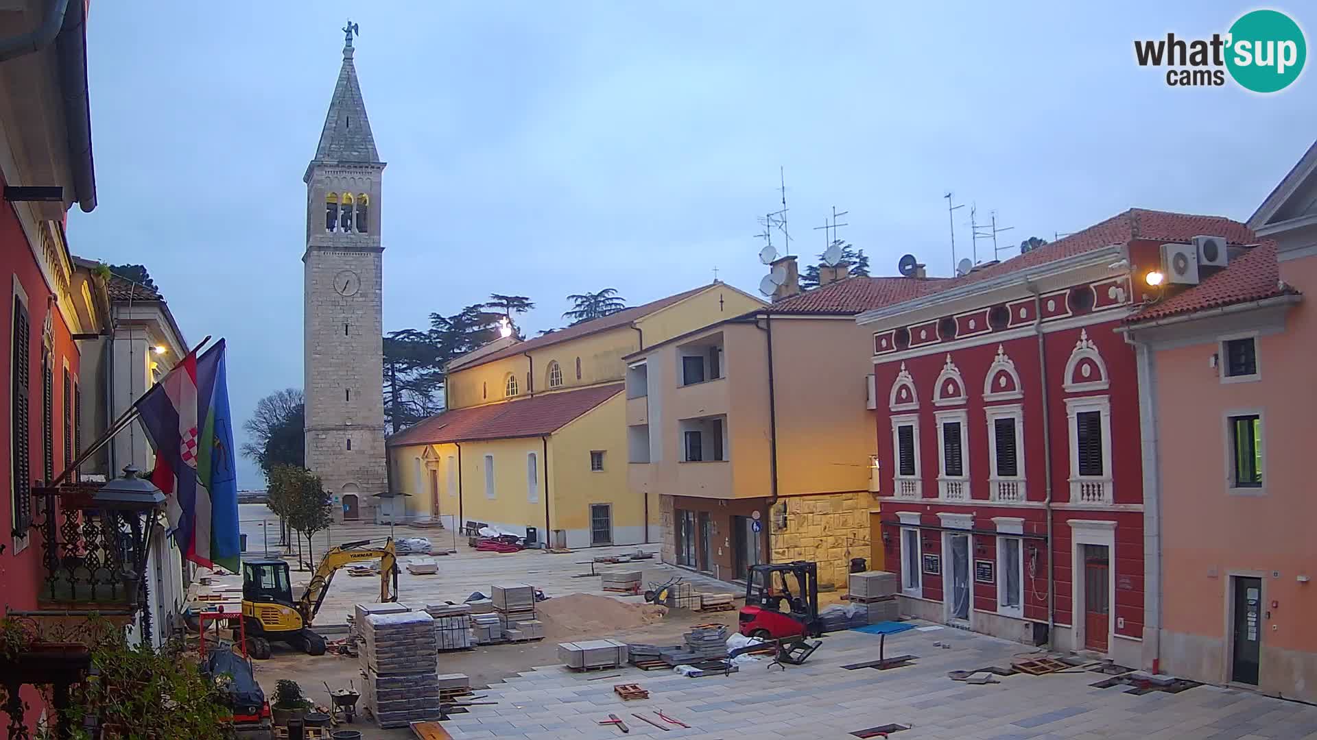 Live webcam Novigrad – Veliki Trg / Piazza Grande – Istria – Croatien