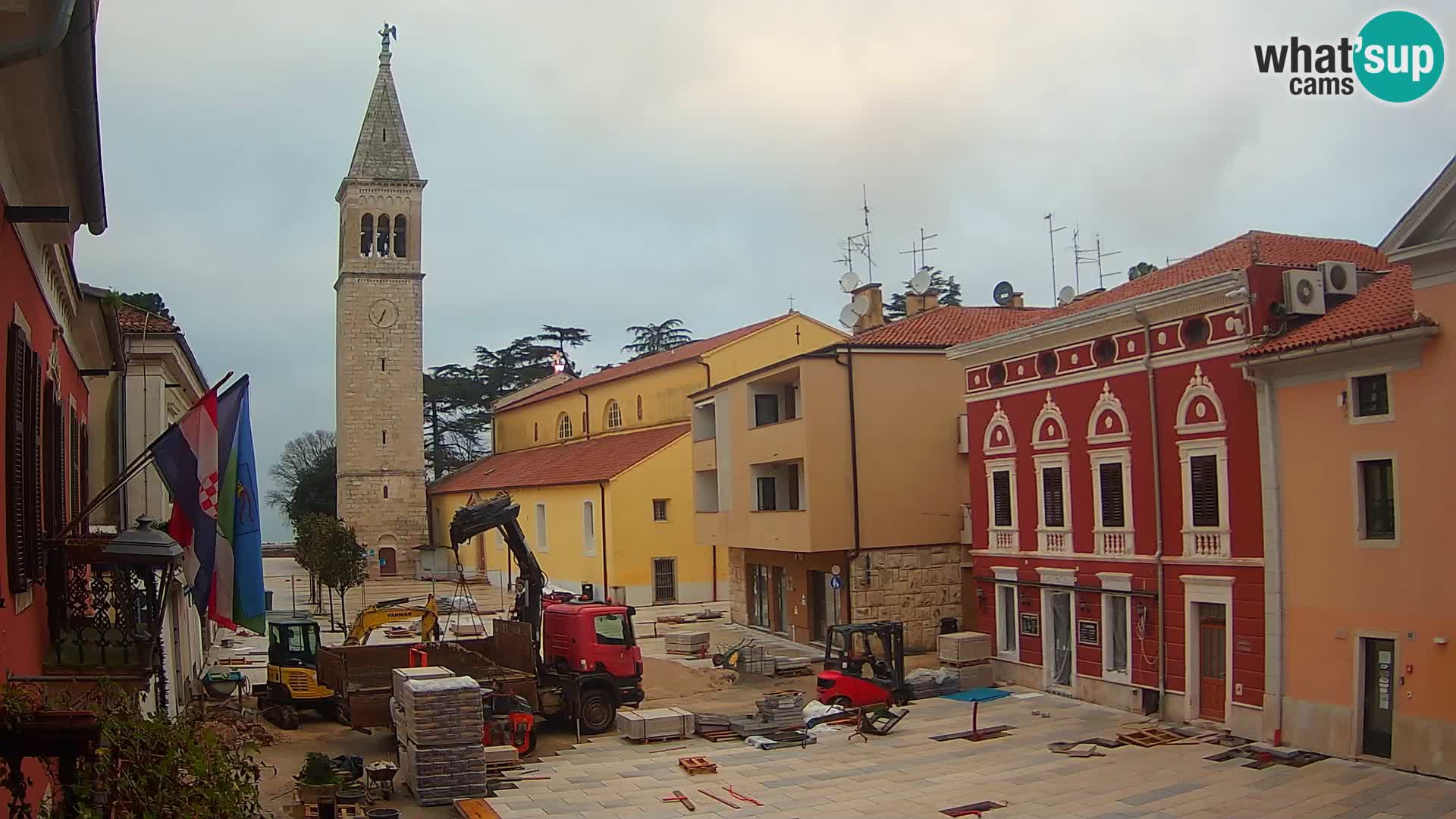 LIVE Webcam Cittanova / Novigrad – Piazza Grande – Istria