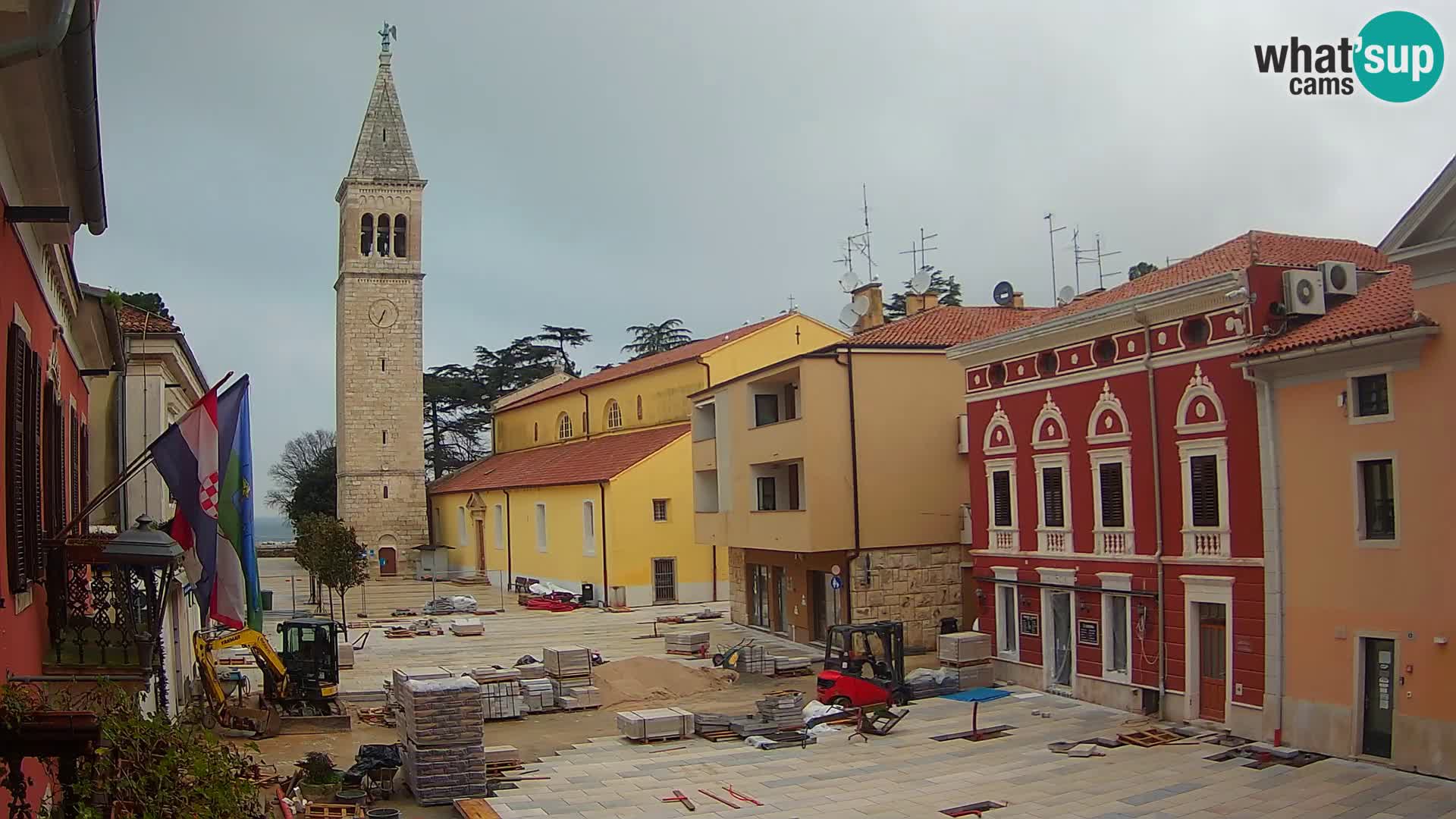 LIVE Webcam Cittanova / Novigrad – Piazza Grande – Istria