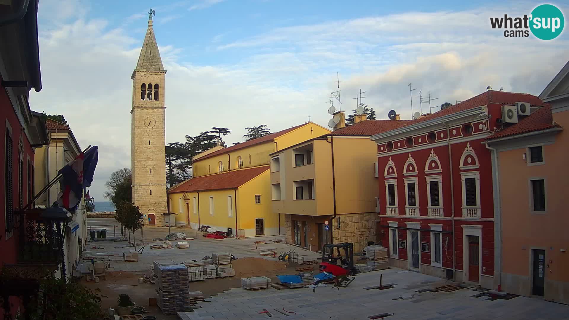 LIVE Webcam Cittanova / Novigrad – Piazza Grande – Istria