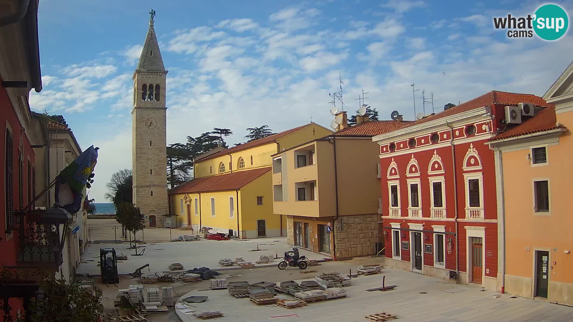 Live webcam Novigrad – Veliki Trg / Piazza Grande – Istria – Croatien