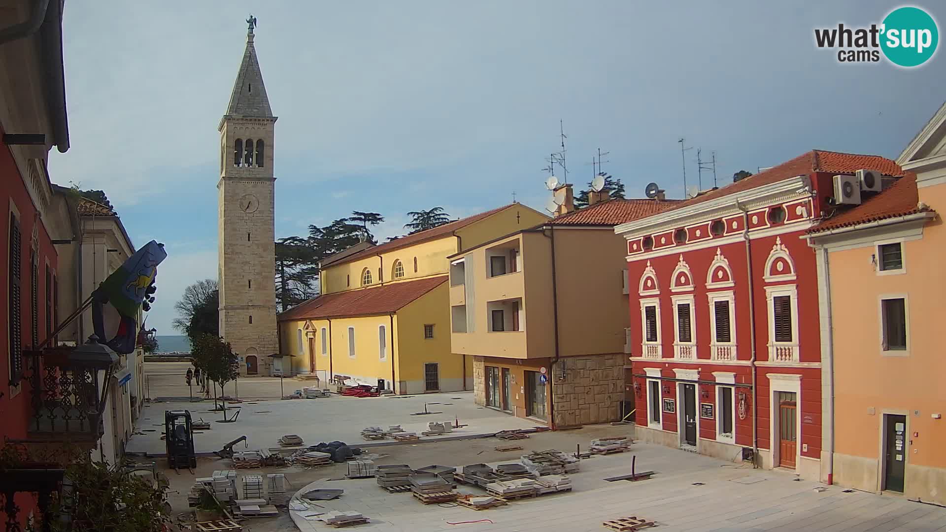 Live webcam Novigrad – Veliki Trg (grande place) – Piazza Grande