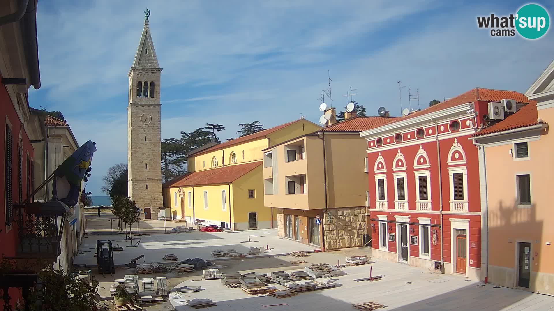 Live webcam Novigrad – Veliki Trg / Piazza Grande – Istria – Croatien