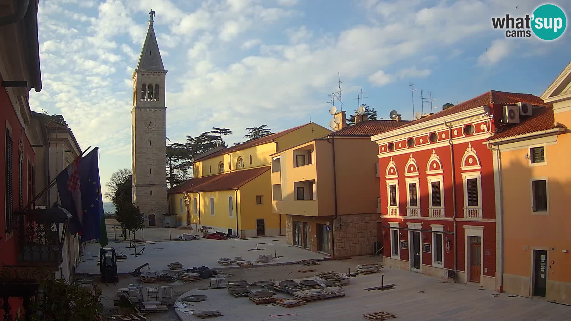 Live webcam Novigrad – Veliki Trg (grande place) – Piazza Grande