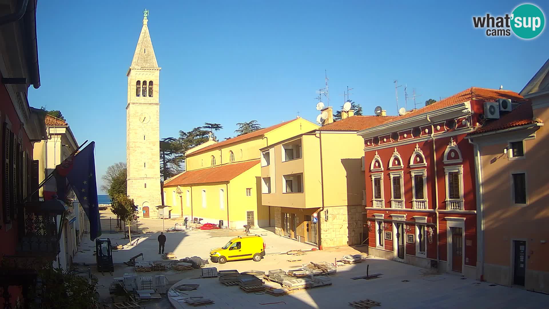 Live webcam Novigrad – Veliki Trg / Piazza Grande – Istria – Croatien