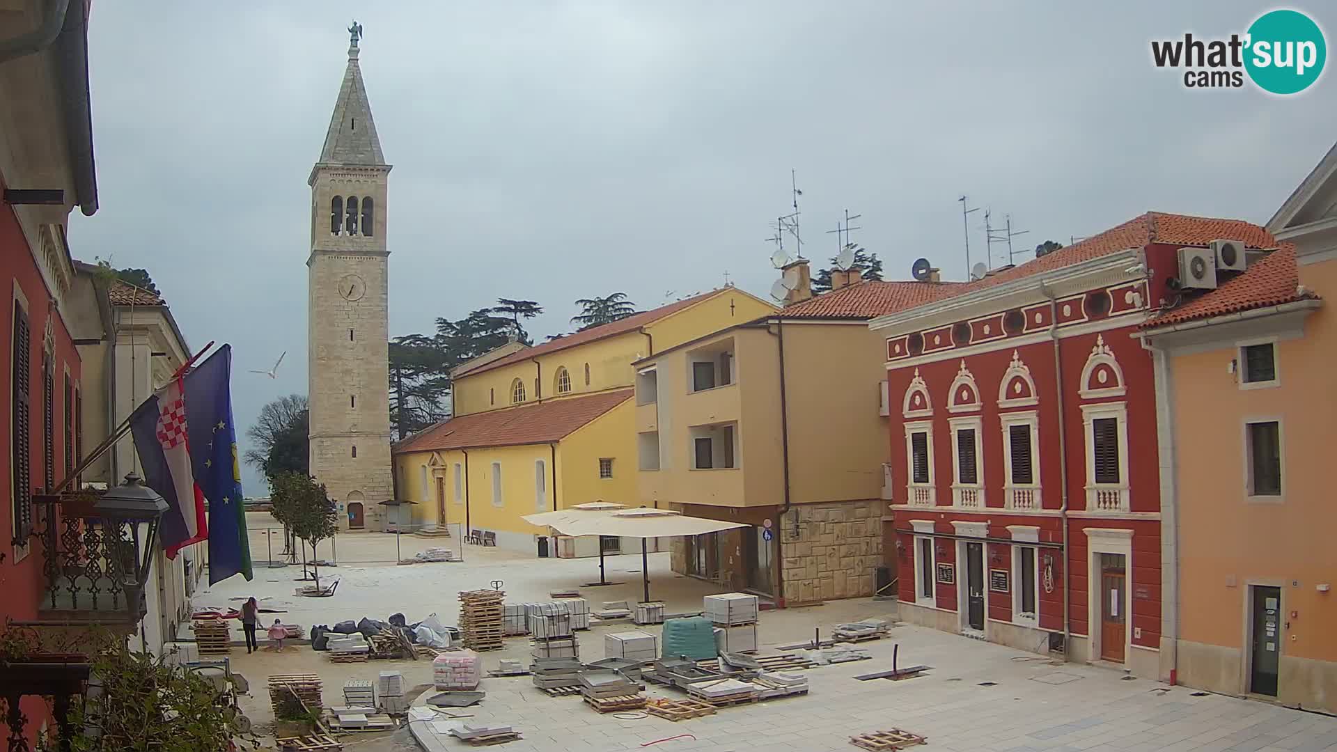 Live webcam Novigrad – Veliki Trg (grande place) – Piazza Grande