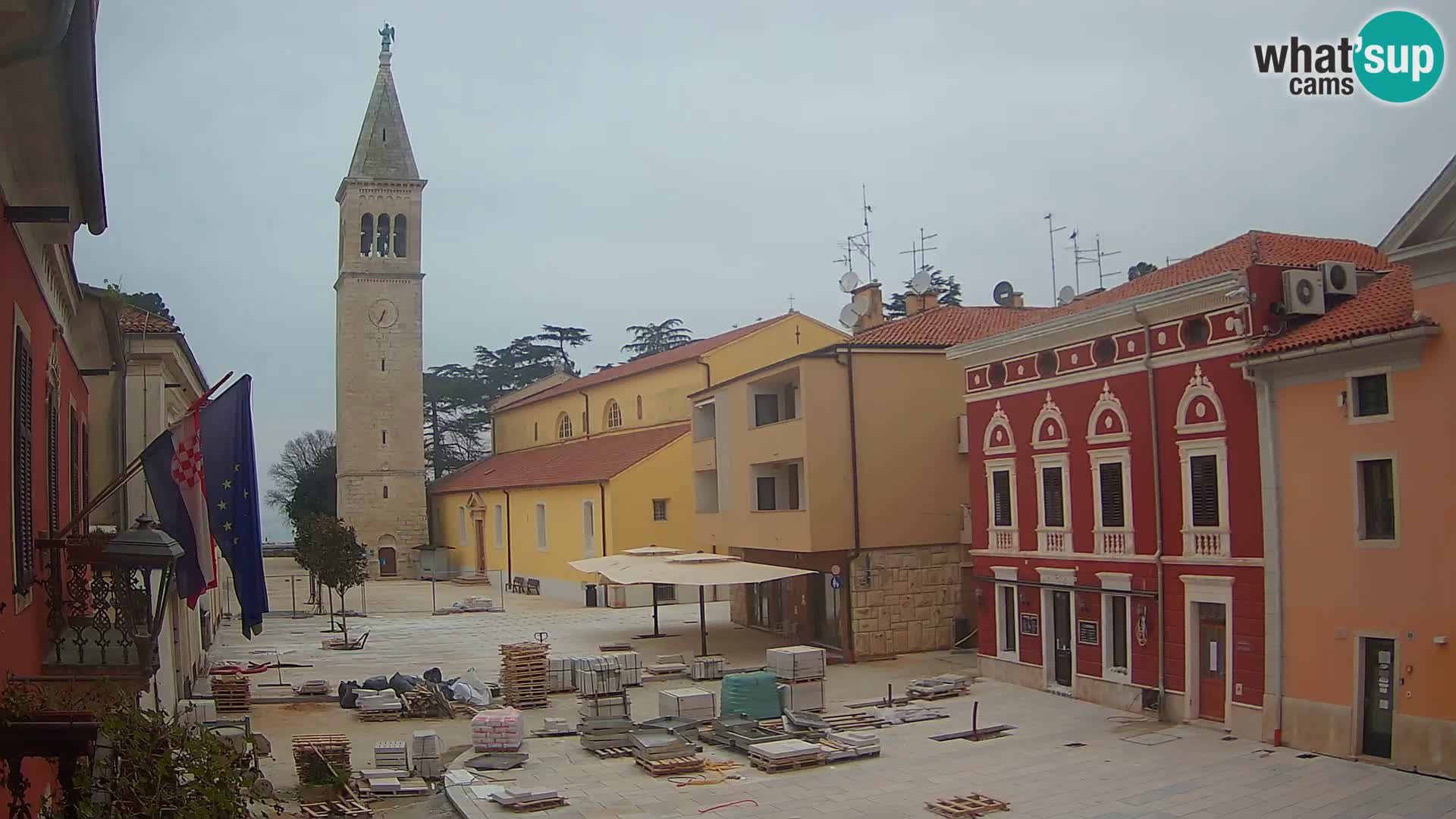 LIVE Webcam Cittanova / Novigrad – Piazza Grande – Istria