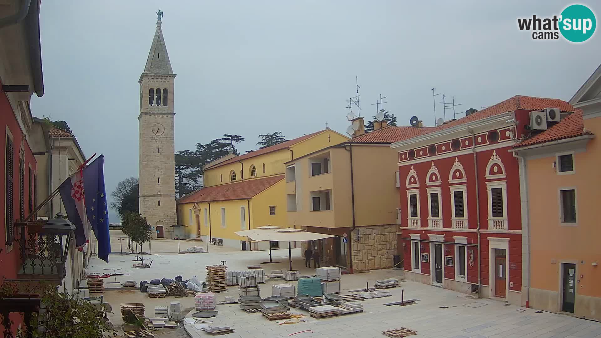 Live webcam Novigrad – Veliki Trg (grande place) – Piazza Grande