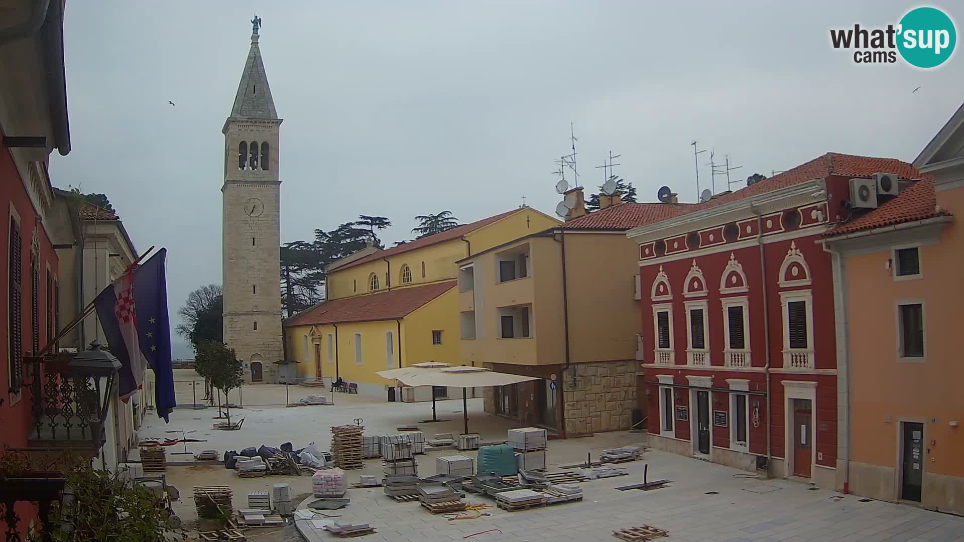 Live webcam Novigrad – Veliki Trg / Piazza Grande – Istria – Croatien