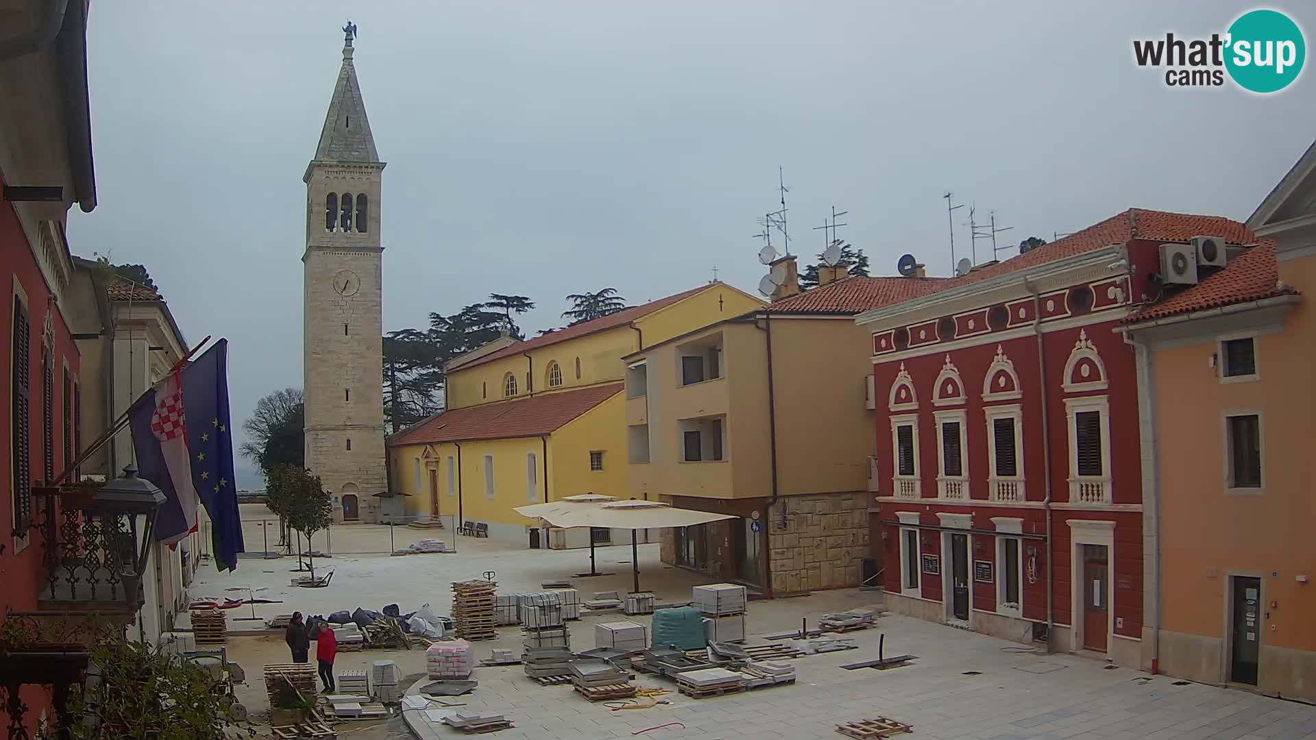 Live webcam Novigrad – Veliki Trg / Piazza Grande – Istria – Croatien