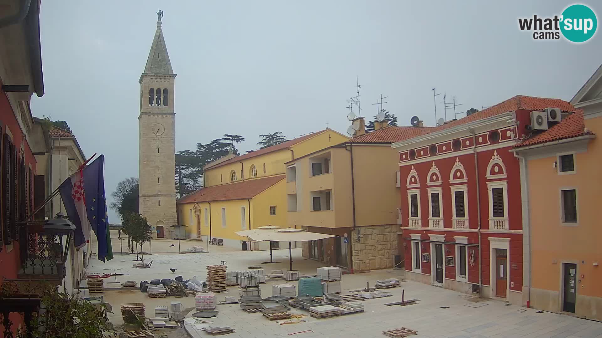 Live webcam Novigrad – Veliki Trg / Piazza Grande – Istria – Croatien