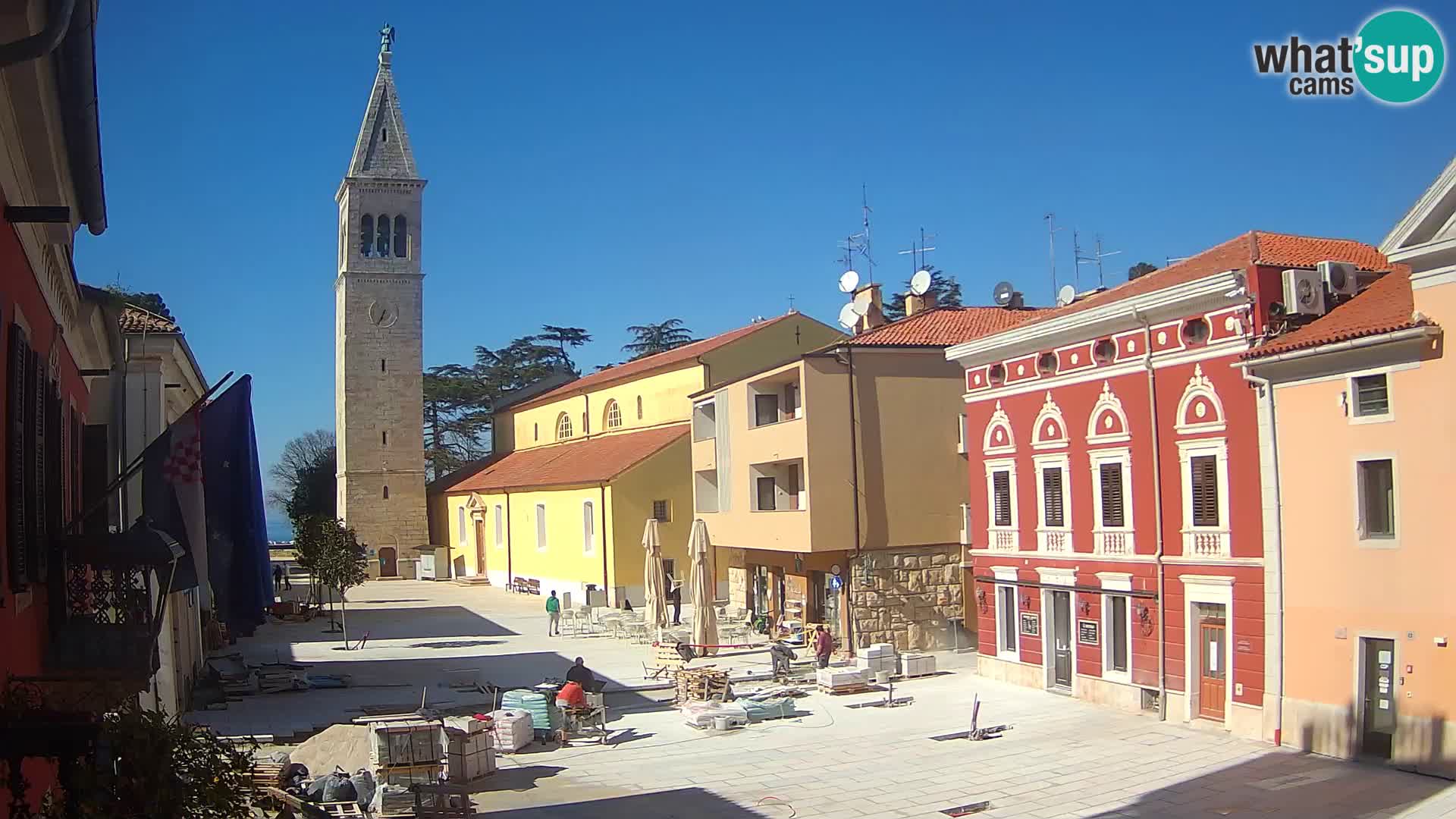 Live webcam Novigrad – Veliki Trg (grande place) – Piazza Grande