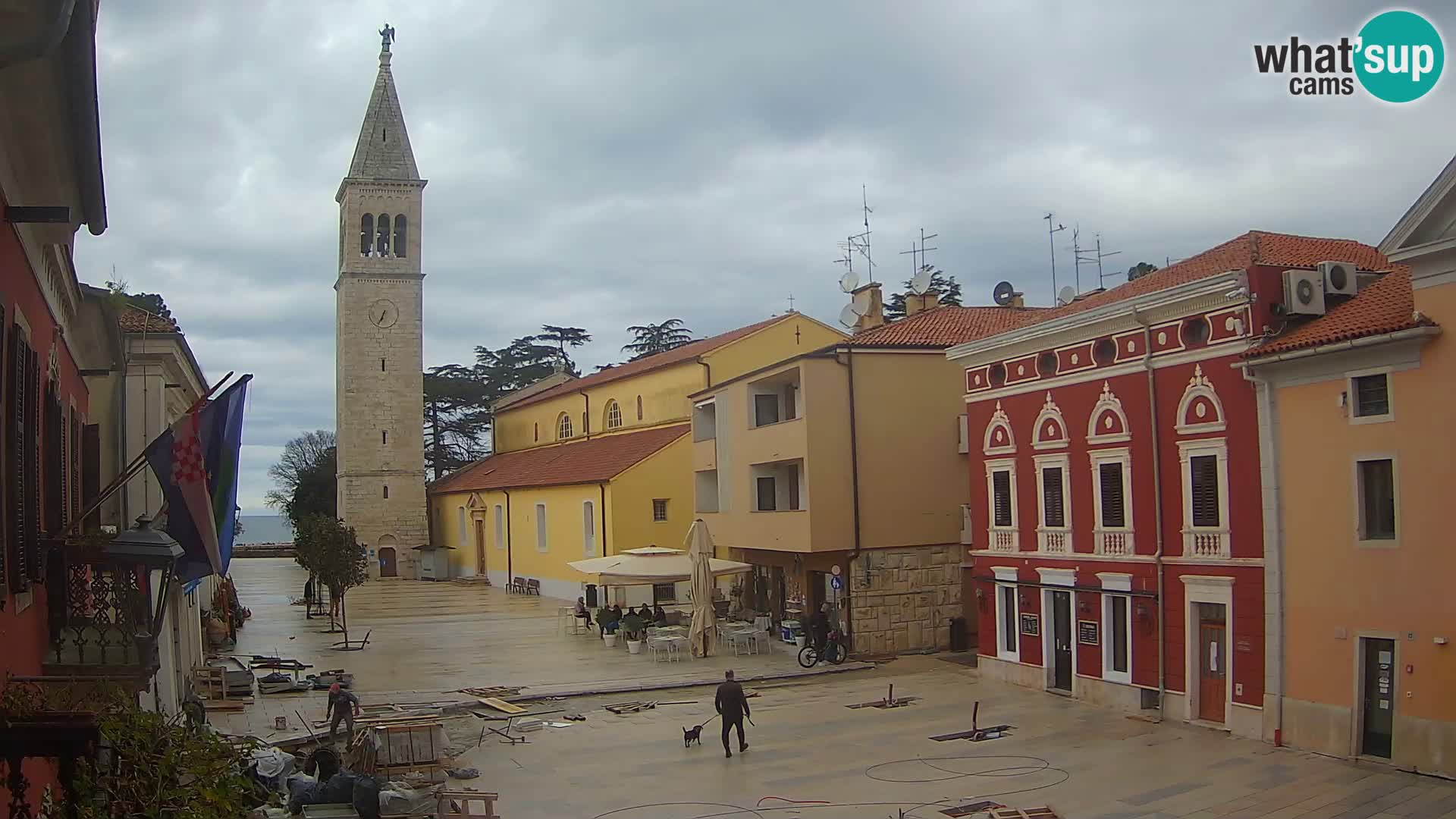 Live webcam Novigrad – Veliki Trg / Piazza Grande – Istria – Croatien