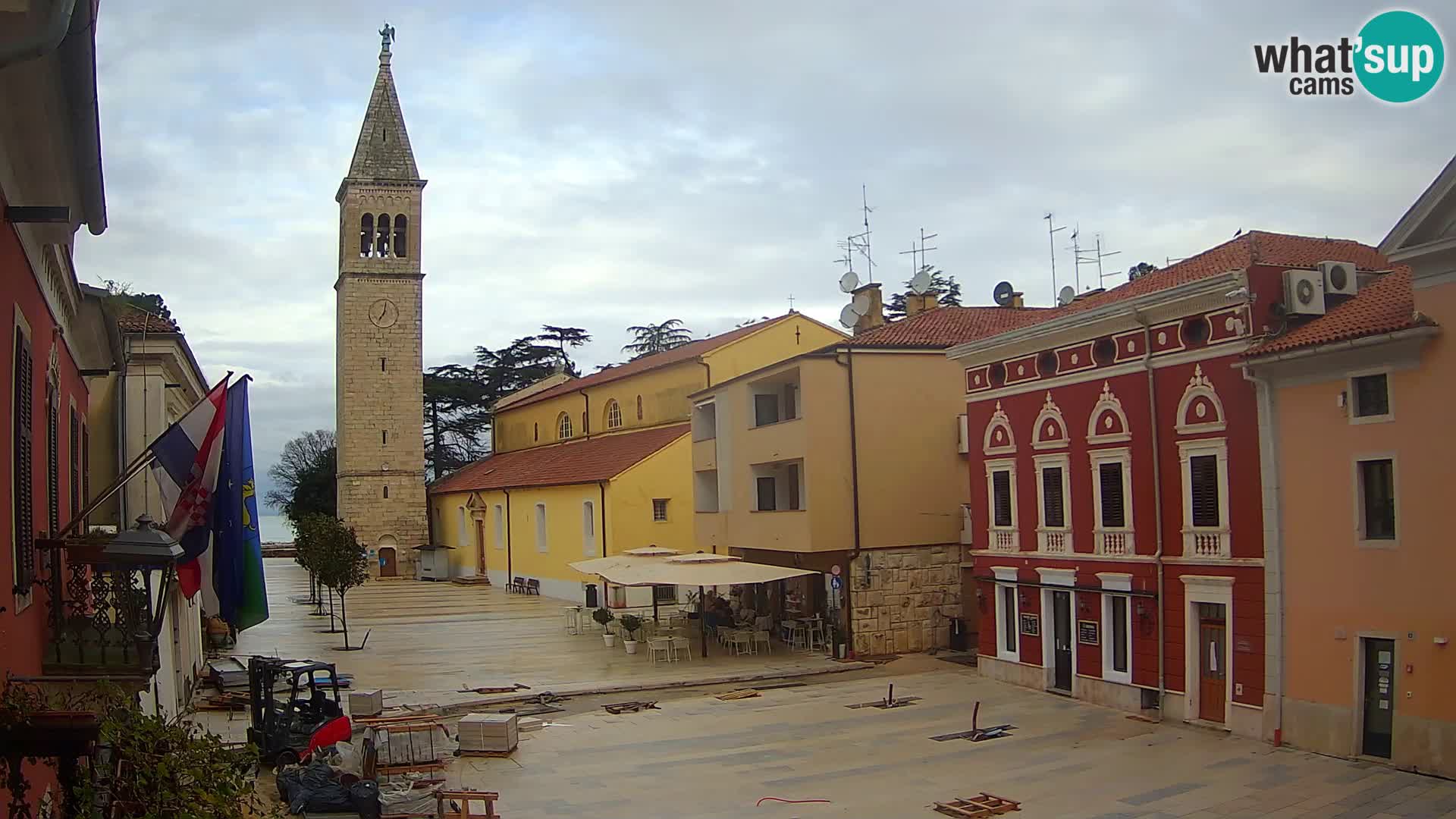 LIVE Webcam Cittanova / Novigrad – Piazza Grande – Istria