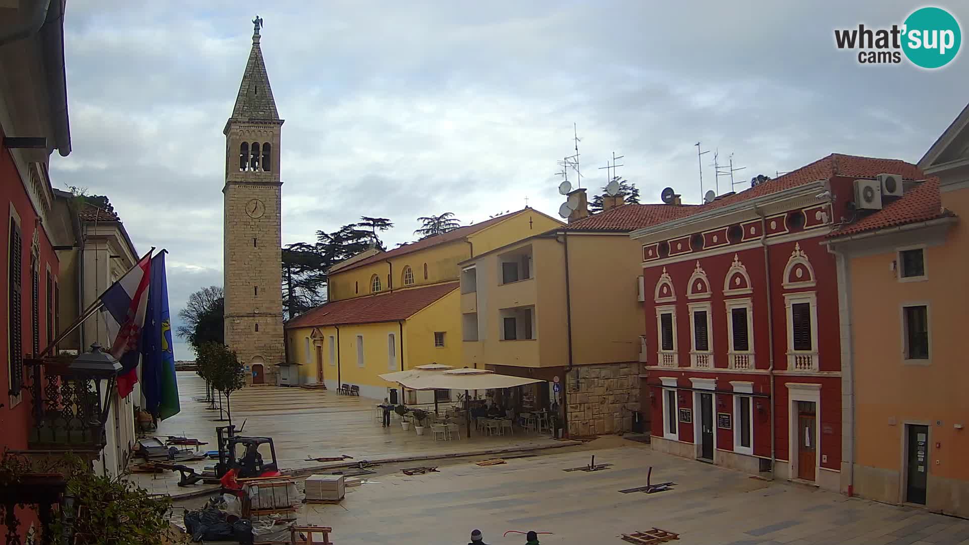 Live webcam Novigrad – Veliki Trg (grande place) – Piazza Grande