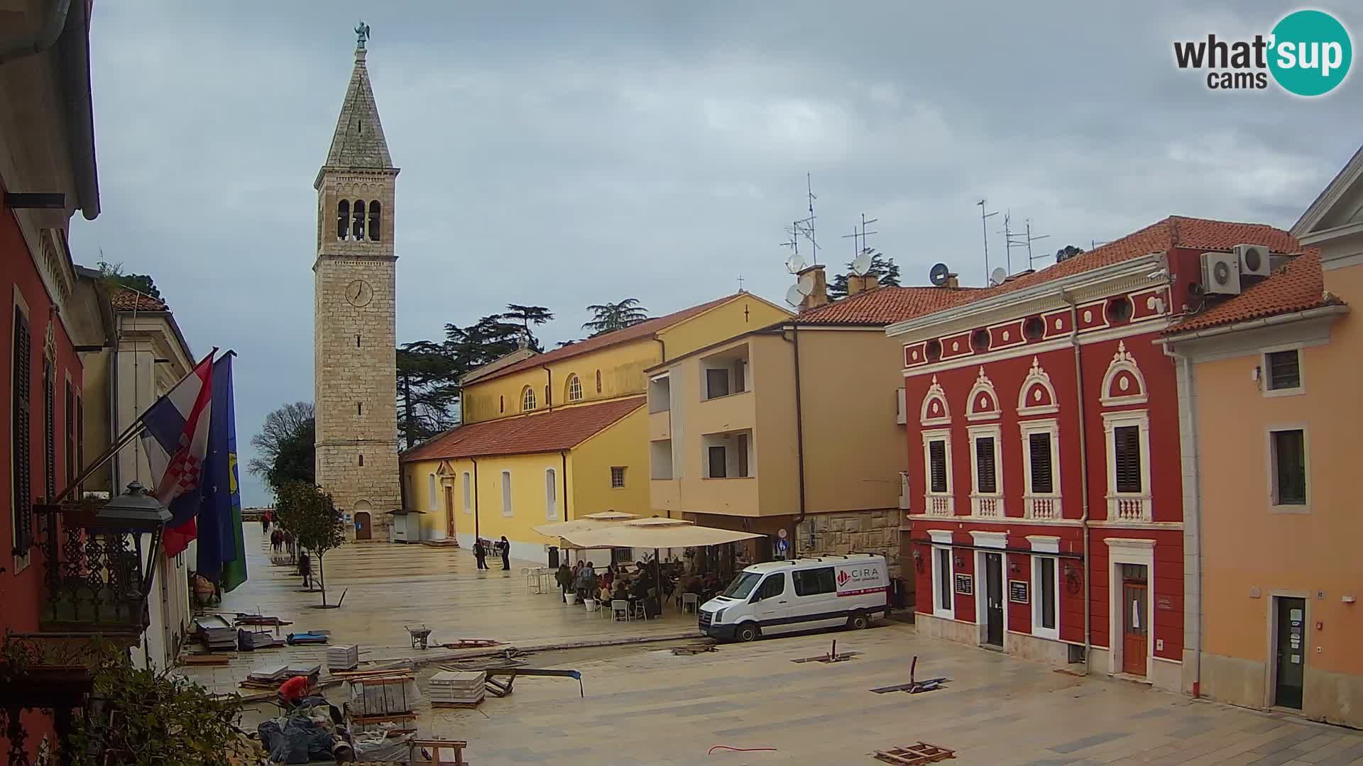 Live webcam Novigrad – Veliki Trg / Piazza Grande – Istria – Croatien