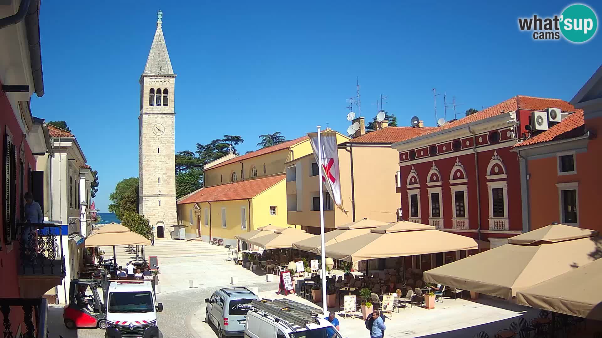 LIVE Webcam Cittanova / Novigrad – Piazza Grande – Istria